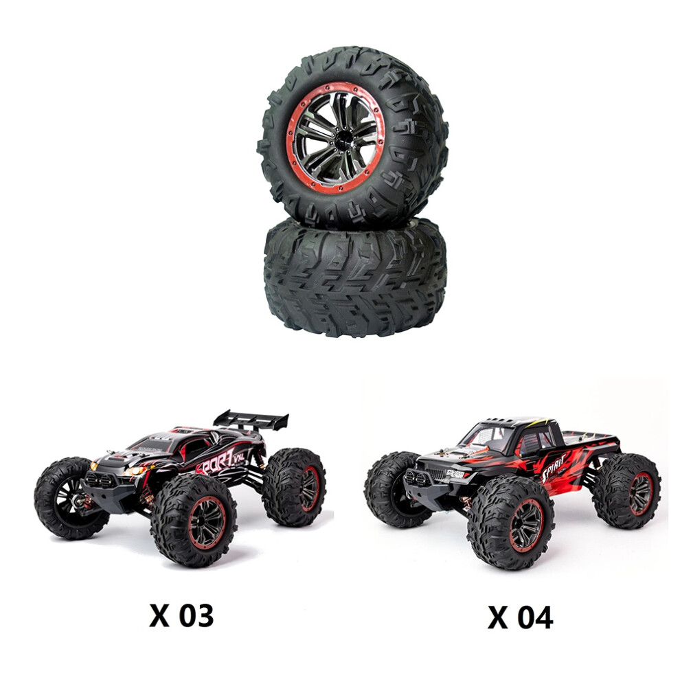 Rc Car Wheel Tire Tyres For Xlf X03 X04 X-03 X-04 1/10 Rc Car Brushless Truck Spare Parts Accessories Black 6032794283462