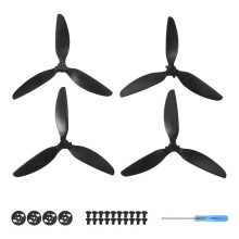 Elica un Tre Pale per / 2 Drone Props Ventole di Ricambio per Pale per 2, Nero