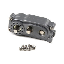 Prefixal Versnellingsbak Transfer Case voor 1/10 RC Crawler Car Axial SCX10 & SCX10 II 90046 Upgrade Onderdelen, Titanium