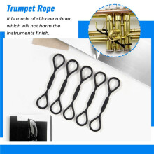5Pcs Musical Instruments Trumpet Slide Stopper Silicone Stopper Ring Trumpet Accessory Replacement
