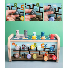 Hand Knock Piano Xylophone Wooden Kids Toy Animal Dog 8 Different Tones with Music Early Education Gift for Kids