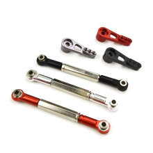 für MN86S MN86 MN86KS MN86K MN G500 Upgrade Teile Metall Lenkung Ziehen Stange Servo Verbindung Stange 1/12 RC Auto ZubehöR, Rot