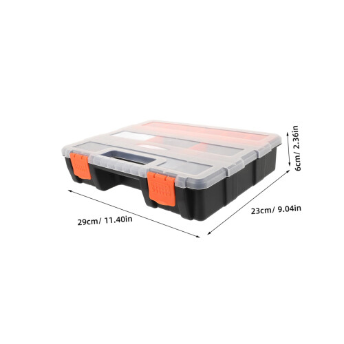 Plastic Storage Organizer with Multiple Compartments for Hardware Parts, Tools and Craft Supplies 1