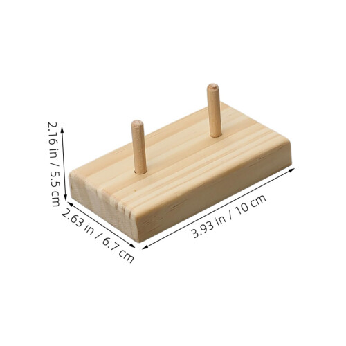 Embroidery Thread Holder Wooden Spool Rack with Fully Rotating MultiSpool Storage for Sewing 1