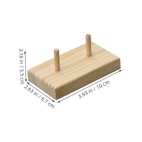 Wooden Thread Holder and Embroidery Organizer for Sewing, Crafting, Compact Tangle Storage 1