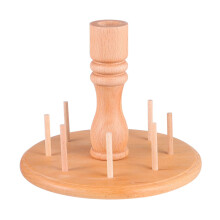 Wooden Thread Holder Rack for 8 Spools Sewing Quilting Embroidery Durable Organizer