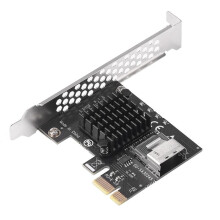 PCI-E 1x Till SAS SFF-8087 Adapterkort PCI Express X1 2.0 Riser för Mining för Windows/Linux-System