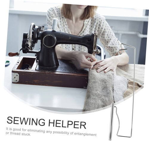 Durable Metal Sewing Machine Thread Stand with Smooth Feeding for Large Spools and Quilting 2