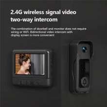 X6 Video Doorbell for Home Use with 4.3-Inch Display Screen, Wireless Video Intercom, Infrared HD Night Vision