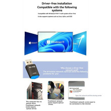 AX900 WiFi6 WiFi Adapter 900Mbps USB WiFi Network Card 2.4G/5Ghz WiFi Adapter 802.11ax for Laptop Win 7 10 11
