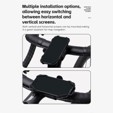 Soporte de Silicona para Teléfono Móvil de 4 A 6,7 Pulgadas para Bicicleta y Motocicleta, Tipo Tirador, para Cualquier Soporte de Teléfono, Color