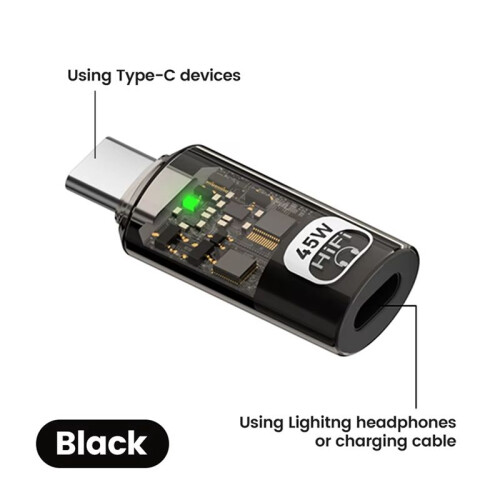 PD45W for  Interface to USB Type C Adapter Support Fast Charge Data Transfer TypeC to for  Interface Adapter,A 2