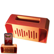 Phone Holder Stand Phone Sound Amplifier Desktop Portable Plastic Phone Holder for Desk Travel Vanity Bathroom Bedside
