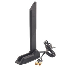 Externe WiFi 6 6E Tri-Band-Antenne 6 GHz 5,8 GHz 2,4 GHz Magnetfuß-Ersatzantenne für PC-Desktop-Computer