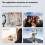 Support Magnétique Pliable pour Téléphone Portable avec Éclairage D'Appoint,  Support de Bureau pour Selfie, Compatible avec  pour 7