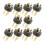10 Stuks 3-Pins Vergulde Connector voor Microfoon KTV Audioconversie-Adapter Luidsprekermicrofoonaccessoires 4