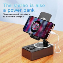 Support de Téléphone Portable, Haut-Parleur , Support Pliable pour Extérieur, Maison, Bureau, Audio 2 en 1.