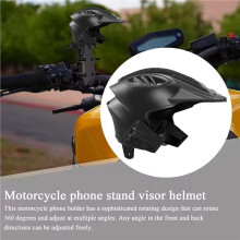 Kleiner Telefonhalter, Sonnenschutz, Drehbar, Motorrad-Telefonhalterung, Helmförmig, Regenfest, Navigationstelefonhalter