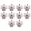 10X UHF Female SO239 Panel Chassis Mount Flange Deck Mount Solder Cup RF Connector 1