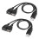 2X USB Splitter Kabel, USB 2.0 ein Stecker auf Zwei USB Buchsen Y Splitter Lade Kabel 2