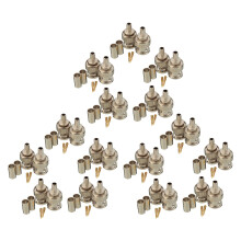 30 Setzt 3-Teilige Bnc-Rg58-Stecker-Crimpverbinder