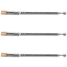 3X Replacement 25.4cm 10 inch 5 Sections Telescopic Antenna Aerial for Radio TV