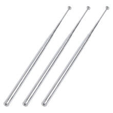 3PCS 115 cm 10 Section Telescopic Antenna FM AM Radio