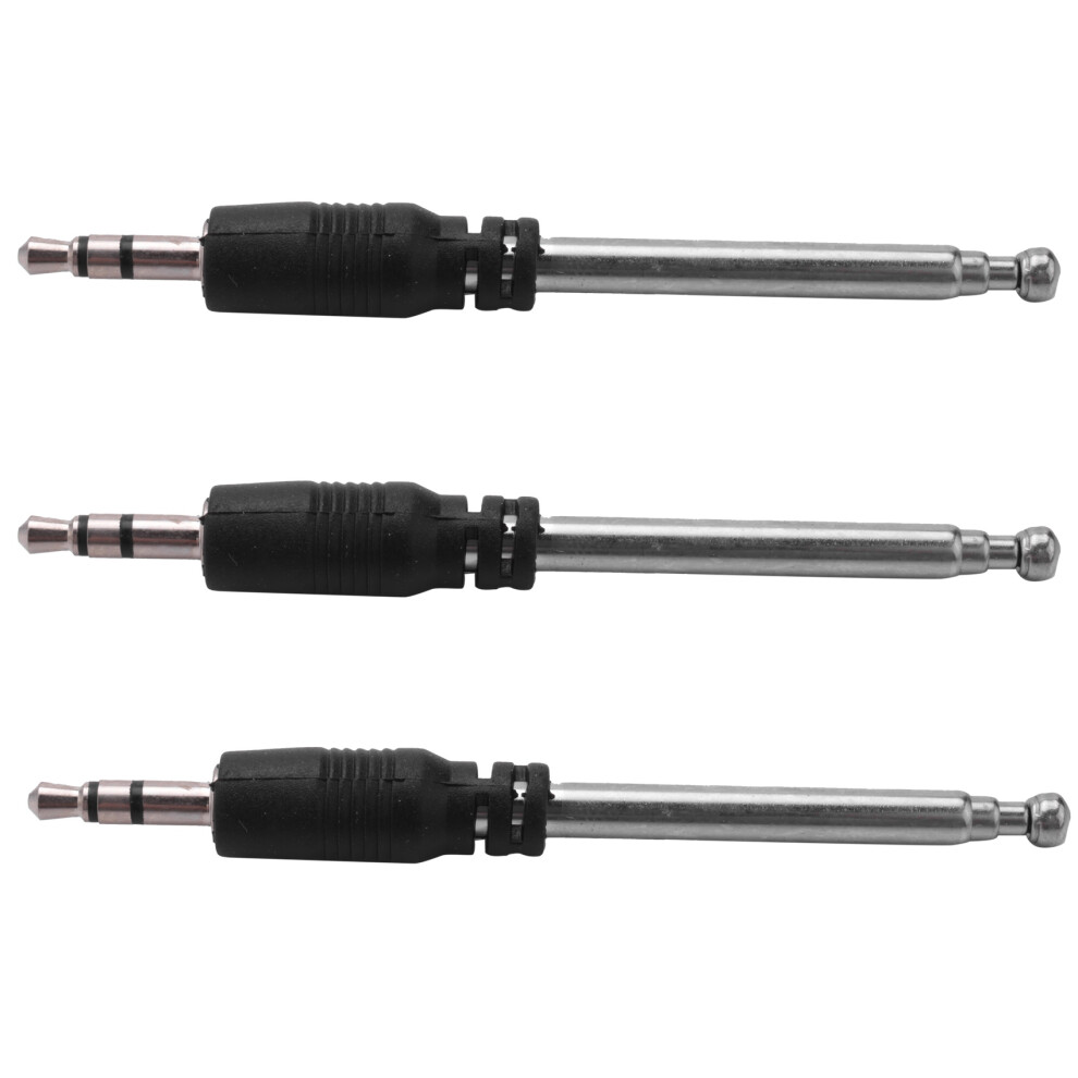 3X Radio Antenna 3.5Mm 4 Sections Telescopic Fm Antenna Radio For Mobile Cell Phone Mp3 Mp4 Audio Equipment 6033556473282