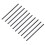 SODIAL(R) 10 Pcs 1x40 Broche 2.54mm Emplacement droite simple rangee BPC Broches 1