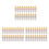 60 Pcs RCA Plug Audio Video Locking Cable Connector Gold Plated 1