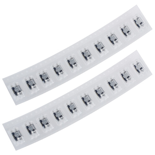 20 X Type B Female Silver  USB 5 Pin Socket Charger Mount Receptacle Connector