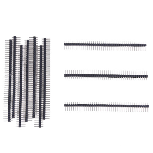10 Pcs 2x40 Pin 2.54mm Pitch Double Row PCB Pin Headers 1