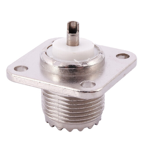 10X UHF Female SO239 Panel Chassis Mount Flange Deck Mount Solder Cup RF Connector 2