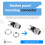 10pcs  Power Supply Jack Socket Female Panel Mount Connector 5.5x2.1mm New 4