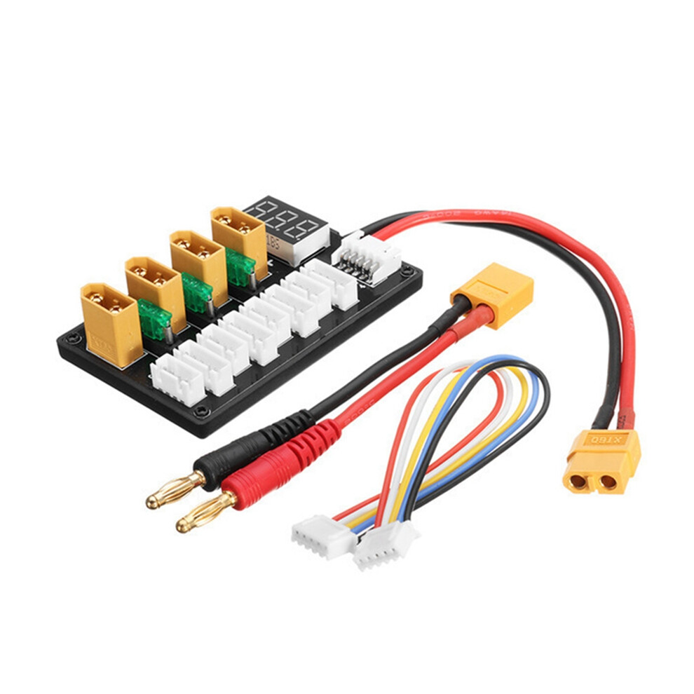 Photos - Other for Computer 4CH Parallel Charging Board XT60 Banana Plug Connector for ISDT D2 Q6 SC-608 SC-620 Imax B6 Charger LiPo Battery Charging