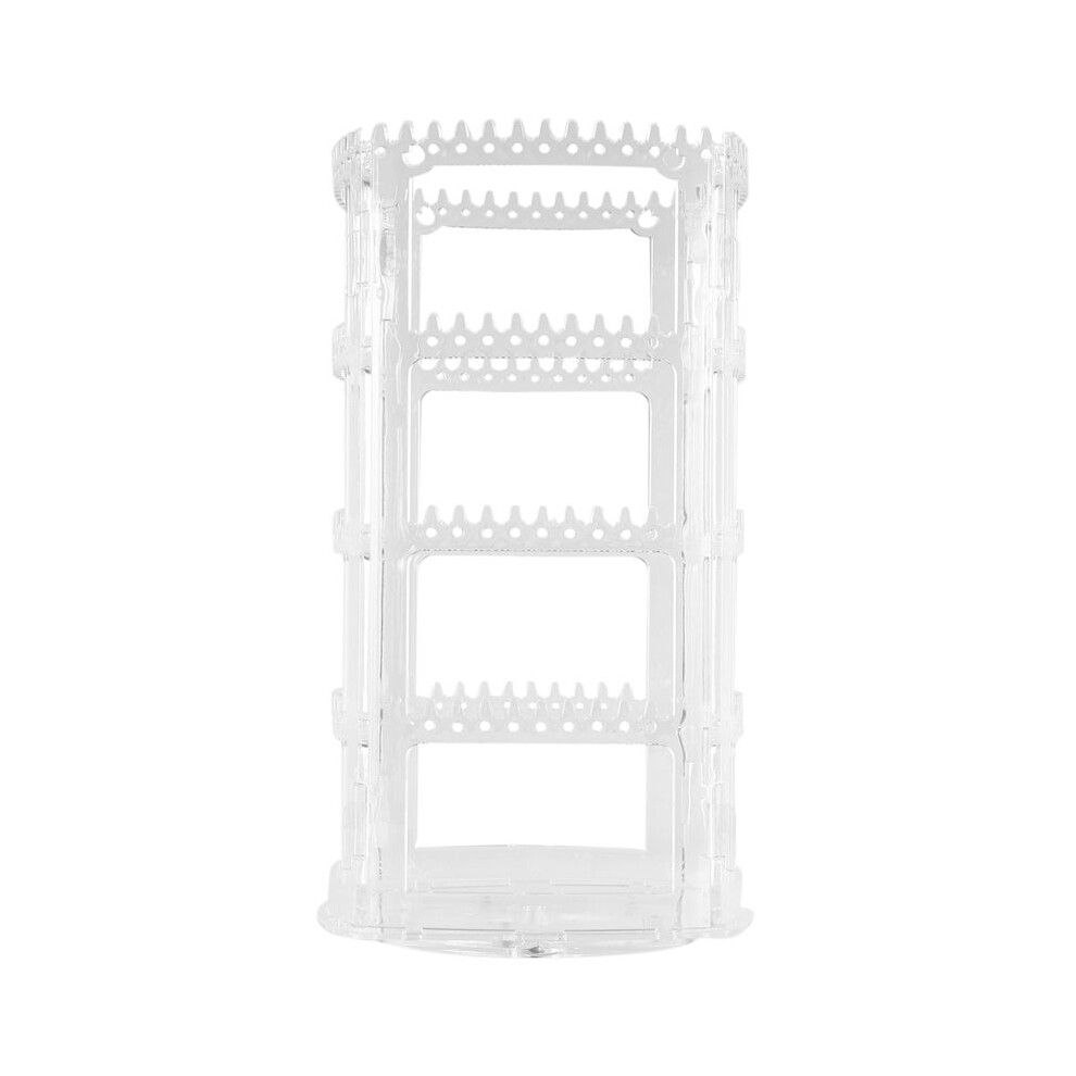 360 Rotating Earring Holder Stand Clear Earrings Organizer, Acrylic Jewelry Storage Display Rack For Earrings Bracelets 4712086791081
