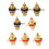 4Pair/8Pcs Gold Plated RCA Jack Connector Panel Mount Chassis Audio Socket Plug Bulkhead with NUT Solder CUP 1