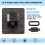 10 Pcs Micro-USB TYPE C 4Pin Waterproof Female USB C Socket Port with Screw Hole Power Charging Interface USB Connector 3