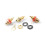 4Pair/8Pcs Gold Plated RCA Jack Connector Panel Mount Chassis Audio Socket Plug Bulkhead with NUT Solder CUP 5