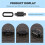 10 Pcs Micro-USB TYPE C 4Pin Waterproof Female USB C Socket Port with Screw Hole Power Charging Interface USB Connector 3