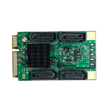 PCIe to 4 SATA3.0 6Gbps Hard Disk Adapter Card PCI Express to 3.1 Controller Expansion Card
