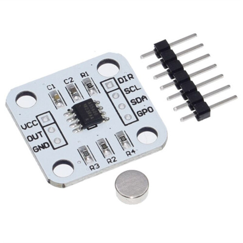 3Pcs AS5600 Encoder 12 Bit Precision Magnetic Induction Angle Measuring Sensor Module Electronic Components