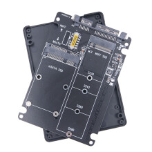 M.2 NGFF MSATA SSD para 3.0 CartãO Adaptador 2 em 1 CartãO Conversor M.2 SSD CartãO Adaptador Gabinete de Disco RíGido Externo