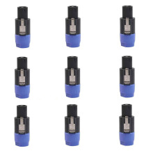 20PZ 4-Pole 4Pin NL4FC Connettore Ohm Spina Altoparlante Cavo Audio Adattatore Spina 4 Pin Speakon Jack Femmina Accessori Blu