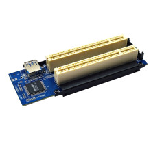 PCI-E to Dual PCI Expansion Card Adapter ASM1083 Support Capture Card Golden Tax Card Sound Card Parallel Card