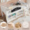 White Wooden Storage Bed w/Blackboard 90x190cm 9