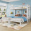 Triple Sleeper Bunk Bed with Ladder 90x190cm 4