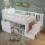 Wooden Single Storage Bed w/Colourful LED 90x190cm 1