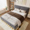Grey Hydraulic Storage Double Bed 135x190cm 5