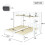 Triple Sleeper Bunk Bed with Ladder 90x190cm 7